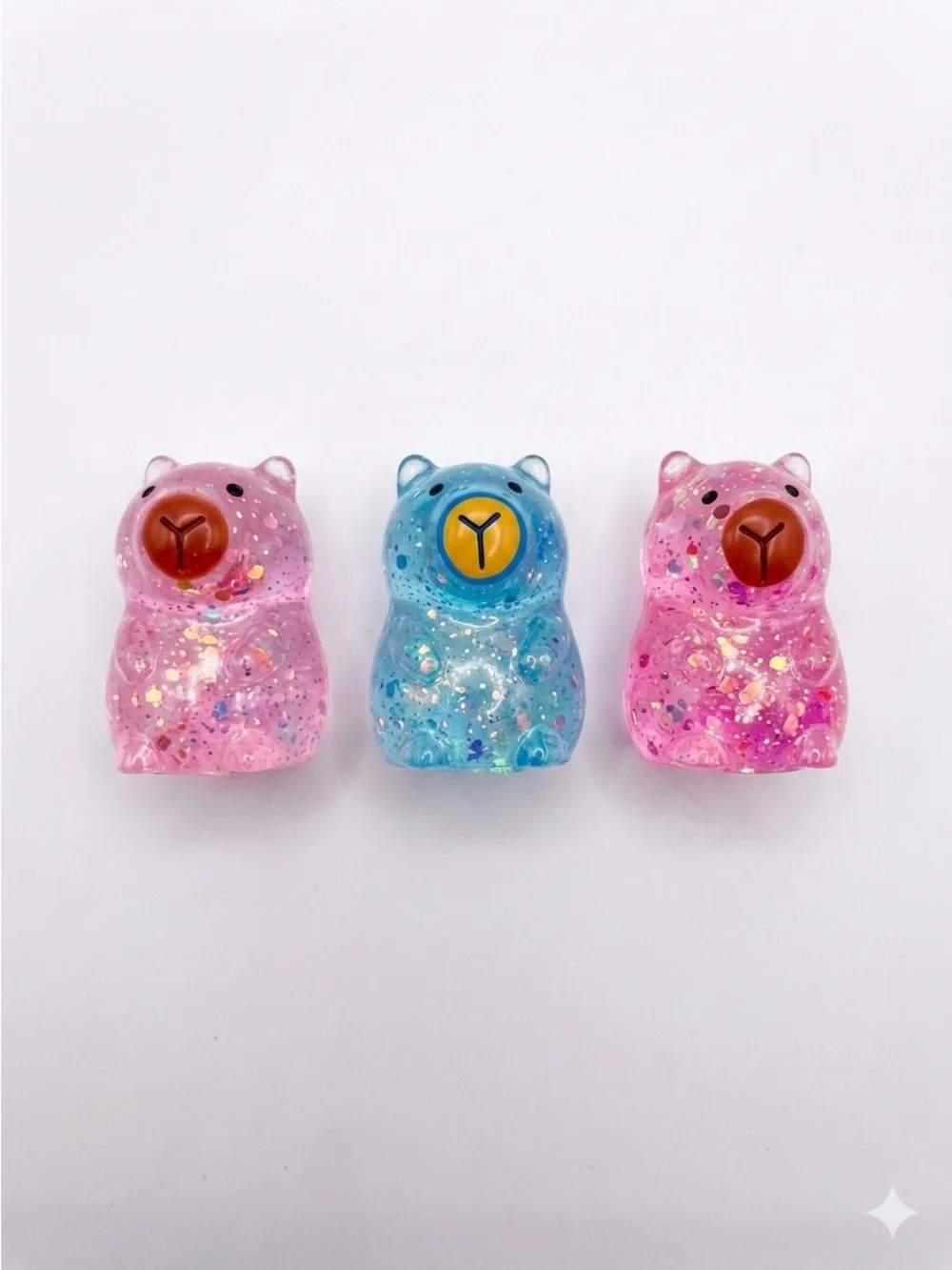 New GlitterSquishy Capybara- Pink & Blue(Pick One)